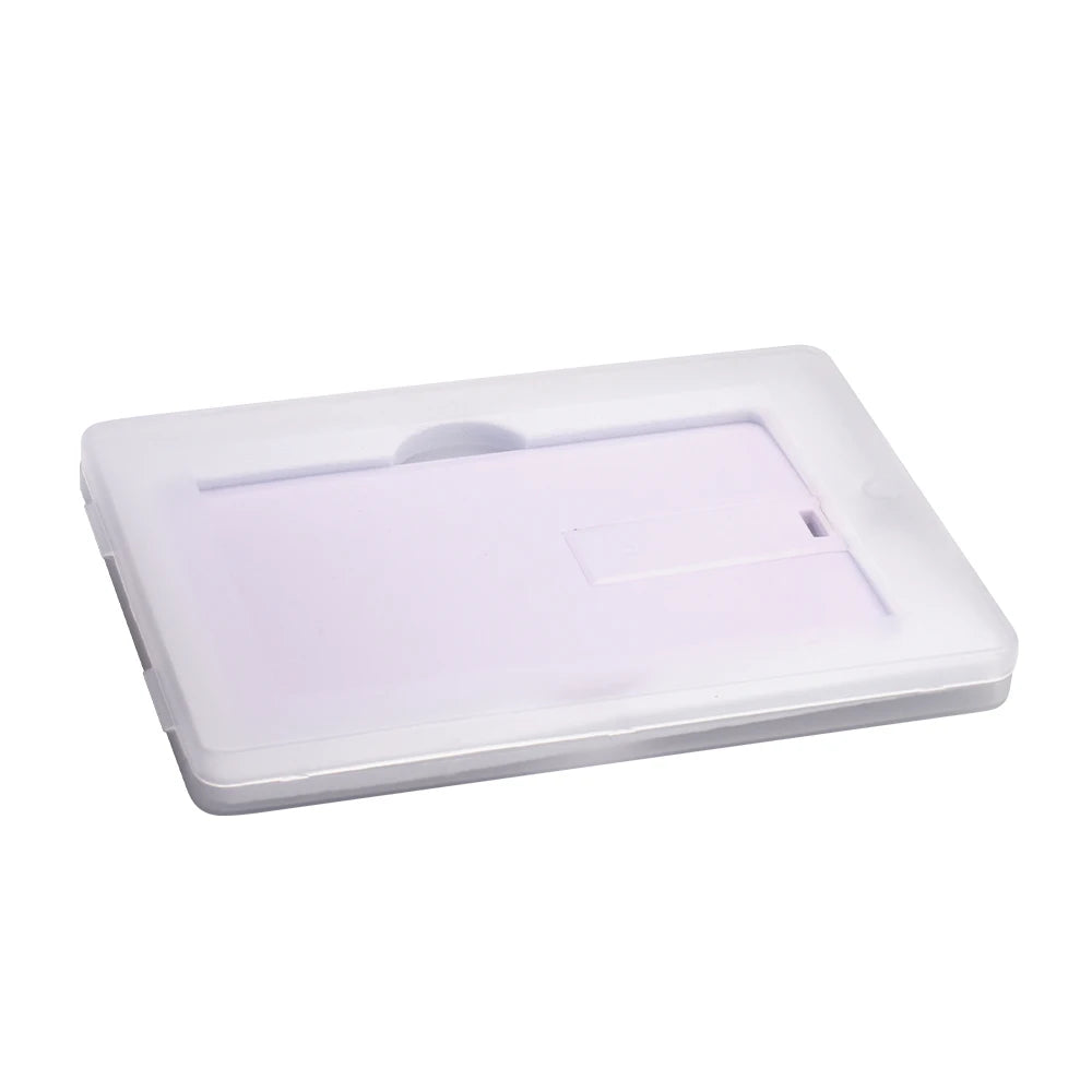 Custom Logo USB Flash Drive Card Style 32GB 64GB 128GB Custom USB Flash Drive PRIMED With plastic case 128MB (Not GB)