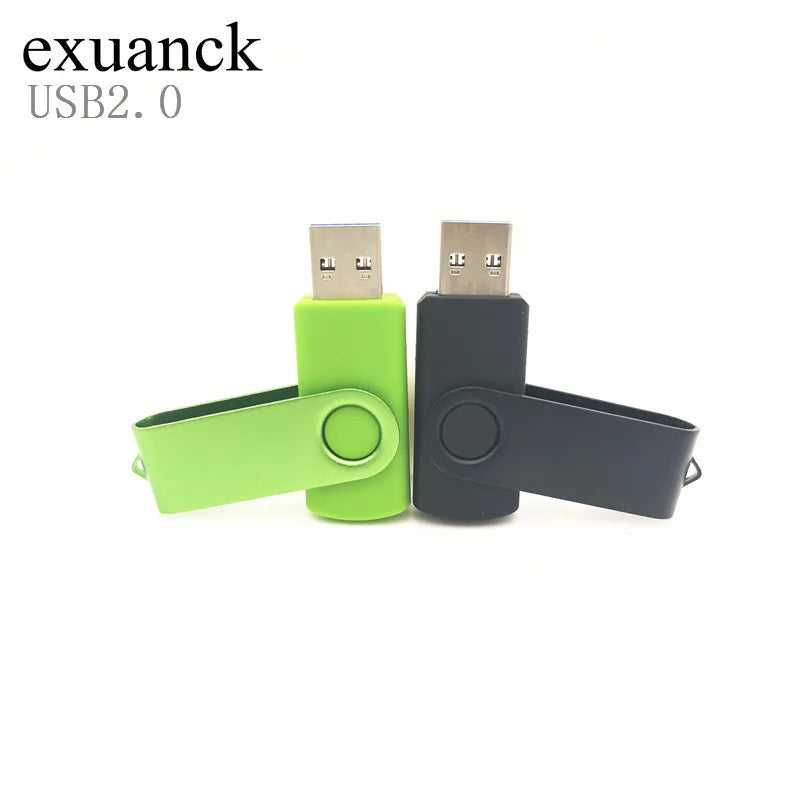 50-Pack Swivel USB 2.0 Flash Drives 4GB–128GB Bulk Pendrives USB Flash Drive PRIMED