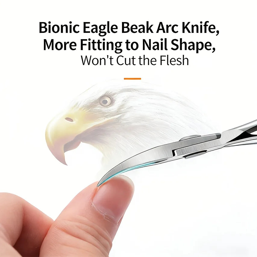Stainless Steel Nail Clipper Manicure & Pedicure Kit | PRIMED Nail Care Kit PRIMED