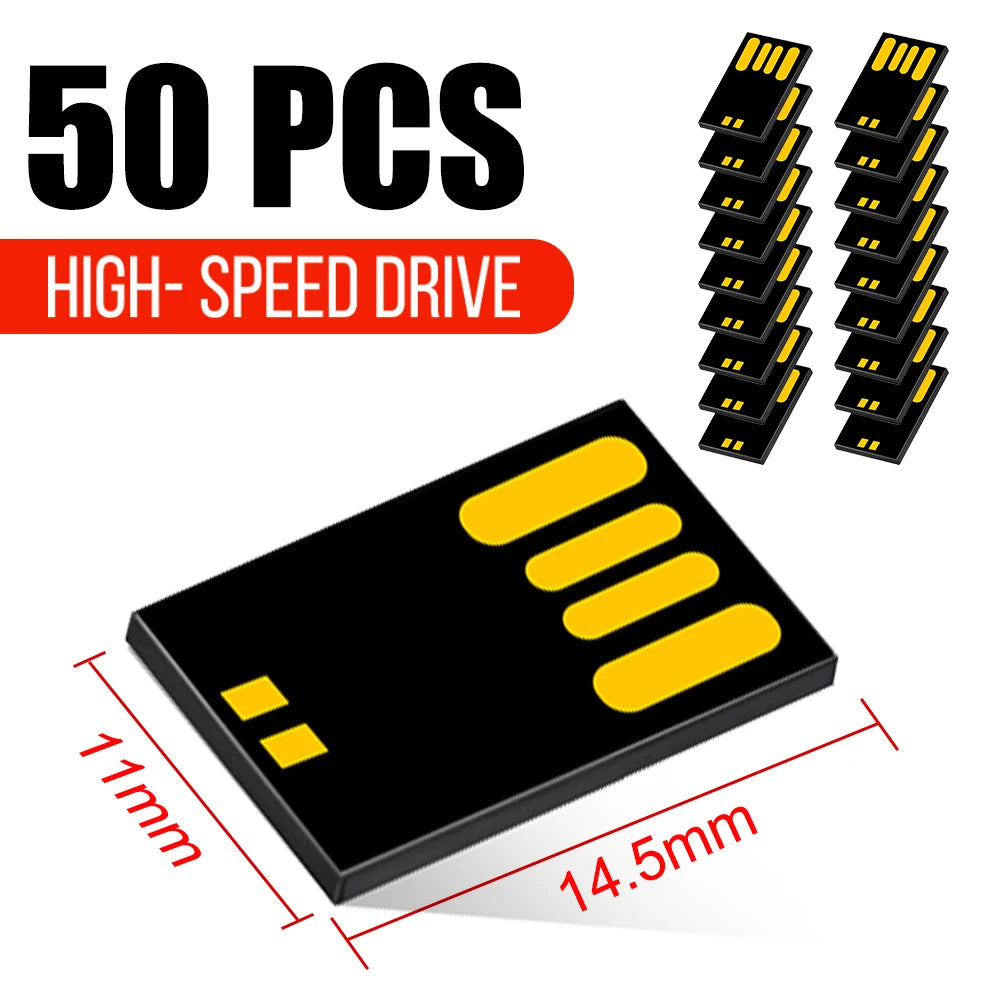 KAWEIDA Bulk USB 2.0 Flash Drive Chips 1GB–128GB | 10–100 Pcs