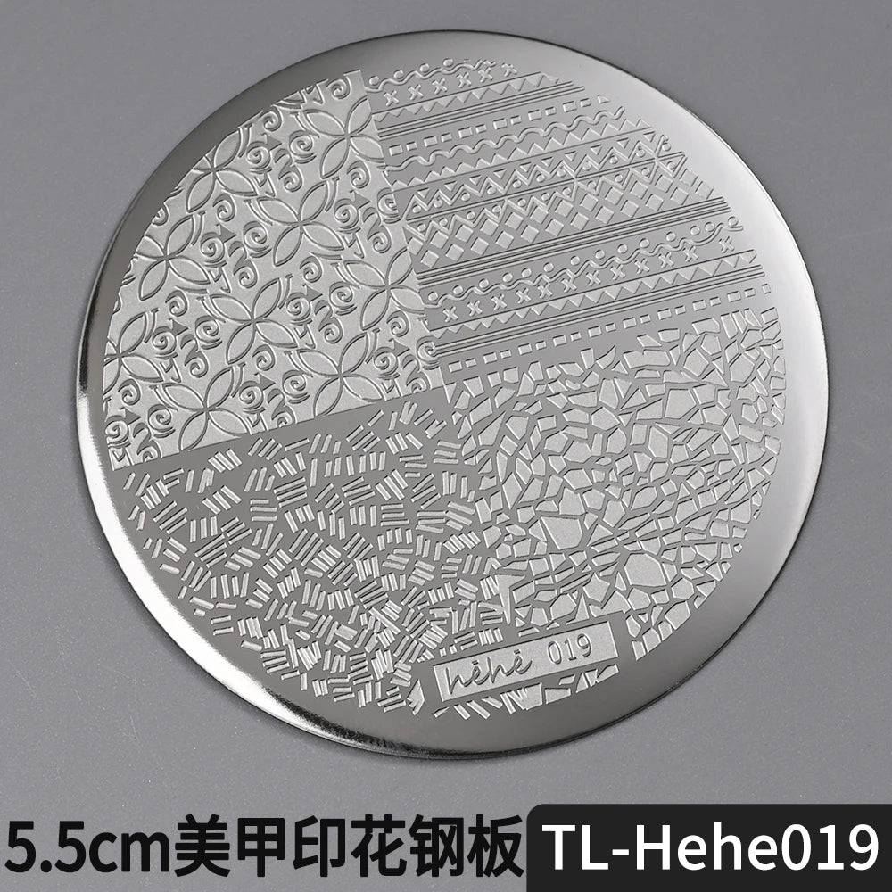 Nail Stamping Plate 5.5cm – Butterfly Flower Lace Stencil
