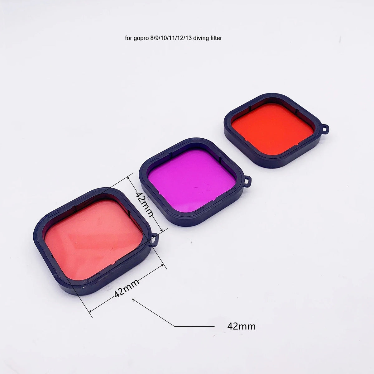 GoPro Hero 8–13 Dive Filters – Red & Magenta Color Correction Camera Dive Filter PRIMED