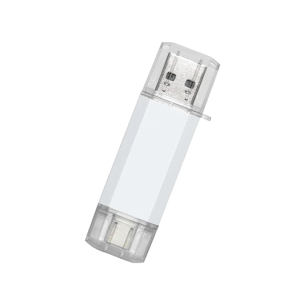 Type-C OTG USB Flash Drive 2-in-1 | 16GB to 128GB Pen Drive USB Flash Drive PRIMED 128GB sliver