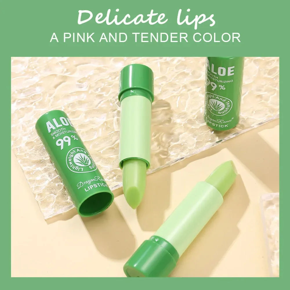 Dragon Ranee Aloe Vera Color Changing Lip Balm Tint 3.5g Color Changing Lipstick PRIMED