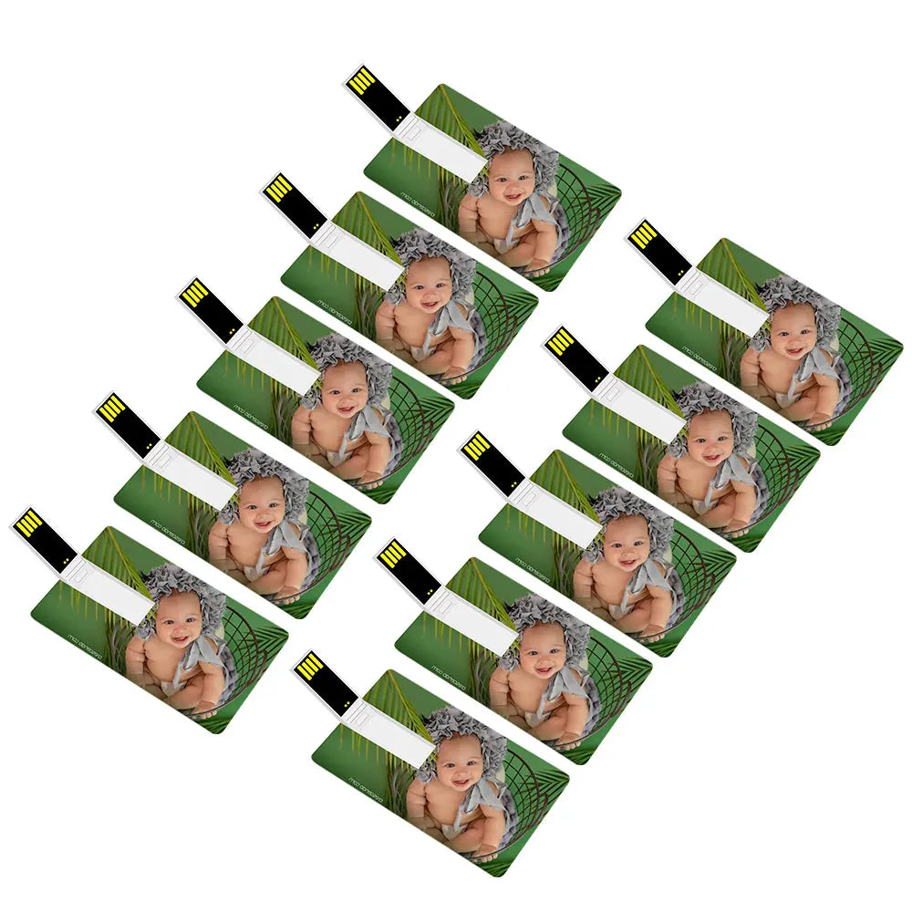 20-Pack Custom Logo Credit Card USB Flash Drives 4–64GB USB Flash Drive PRIMED