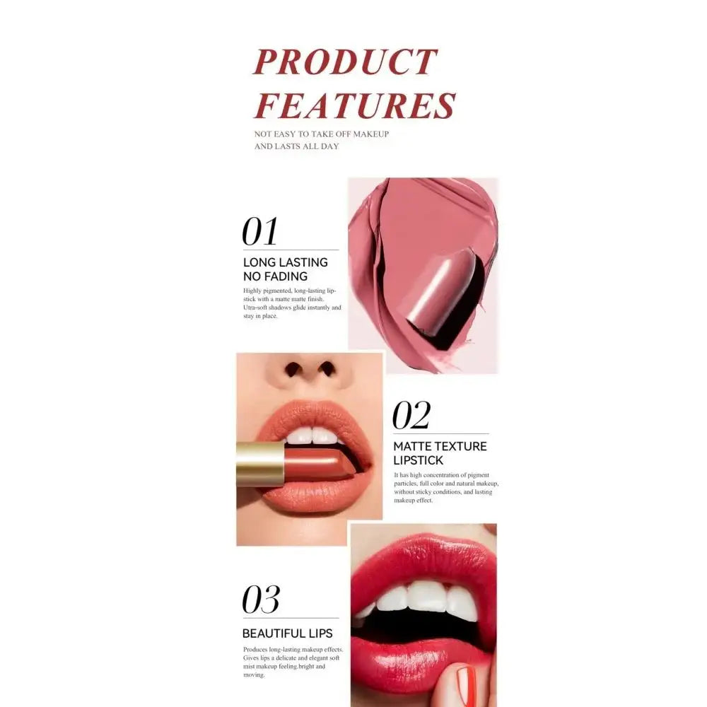SAM SUGAR 6-Piece Matte & Pearlescent Lipstick Set