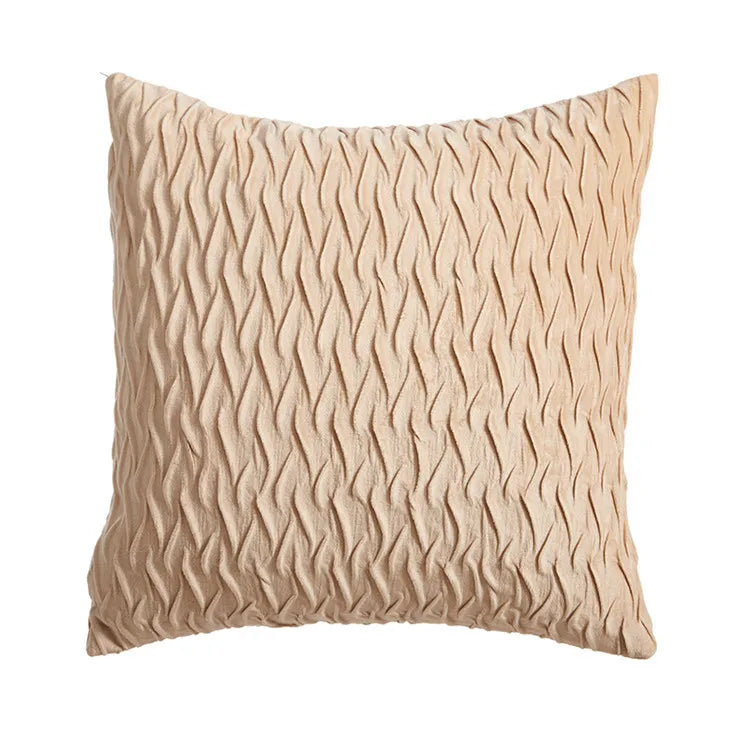 Super Soft Velvet Throw Pillow Cover 45x45cm | Striped Luxury