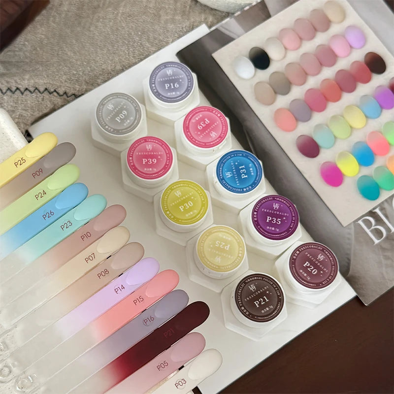 39-Color Air Cushion Nail Art Gel – UV LED Ombre & Gradient