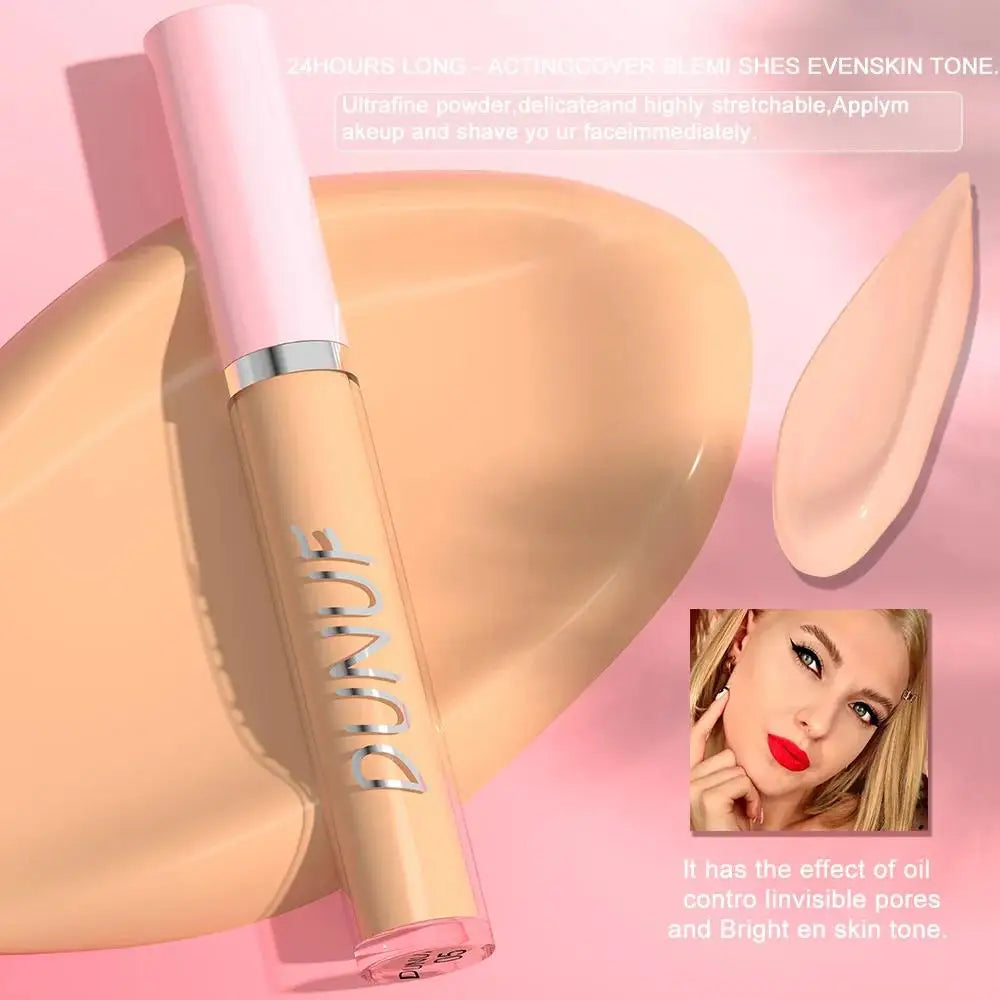 DUNUF Color Correcting Liquid Concealer – 8 Shades, Waterproof
