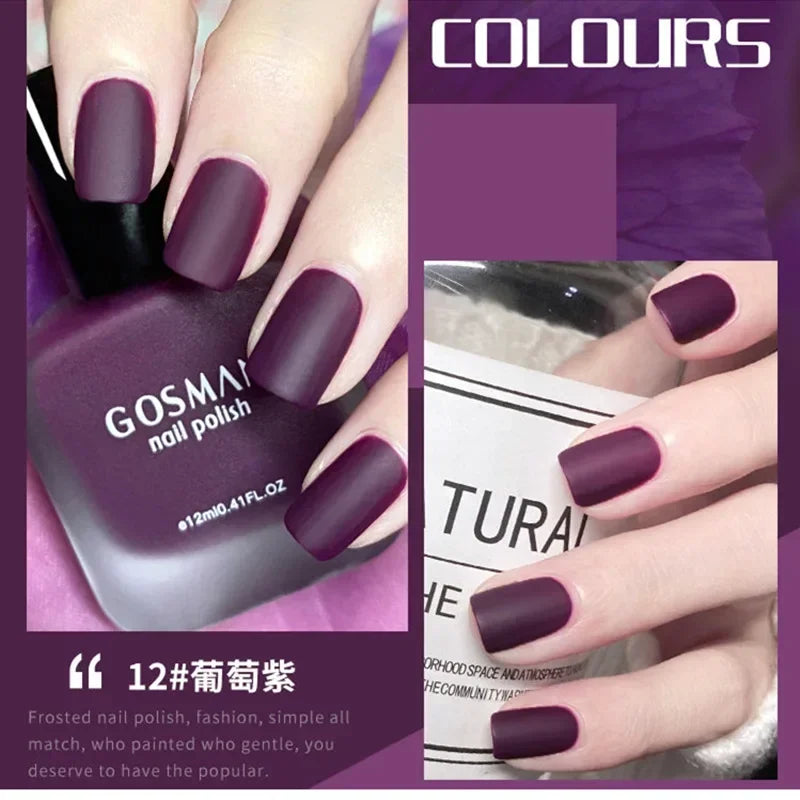 12ml Quick-Dry Water-Based Nail Polish – Waterproof & Long-Lasting Nail Polish PRIMED 12