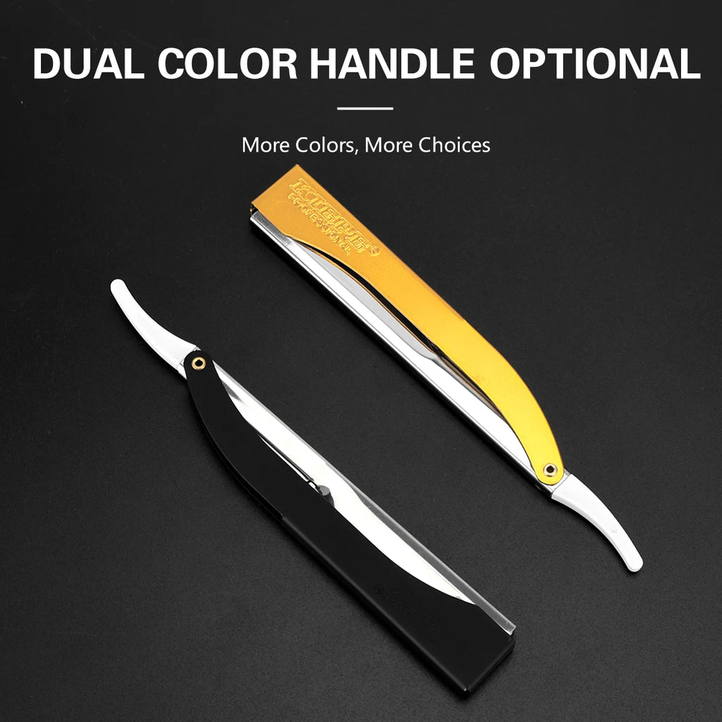 Professional Straight Edge Barber Razor – Beard & Eyebrow Trim Straight Edge Razor PRIMED