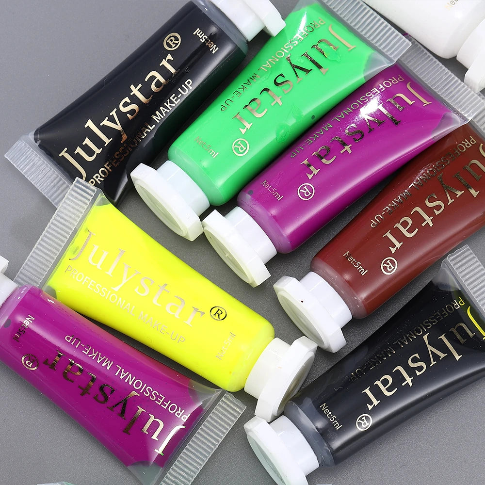 Halloween UV Face & Body Paint Cream – Waterproof Fluorescent Face & Body Paint PRIMED