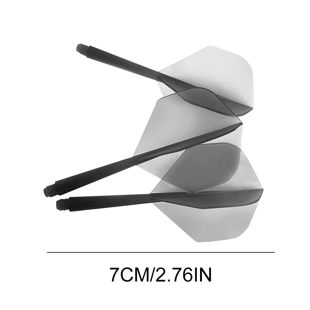 3-Pack Integrated Dart Flights & Shafts | 2BA Transparent Dart Flights & Shafts PRIMED