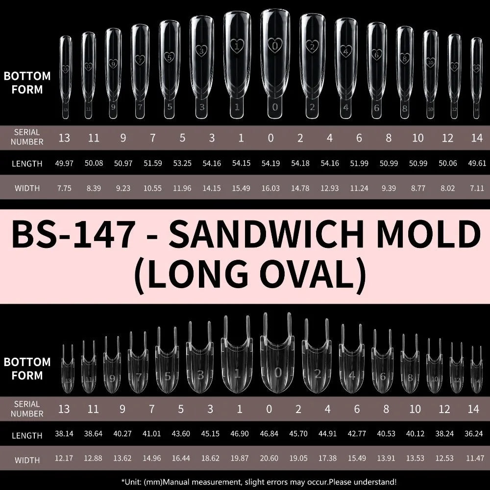 120Pcs Rocket Shape Dual Nail Form Molds | Full Cover DIY