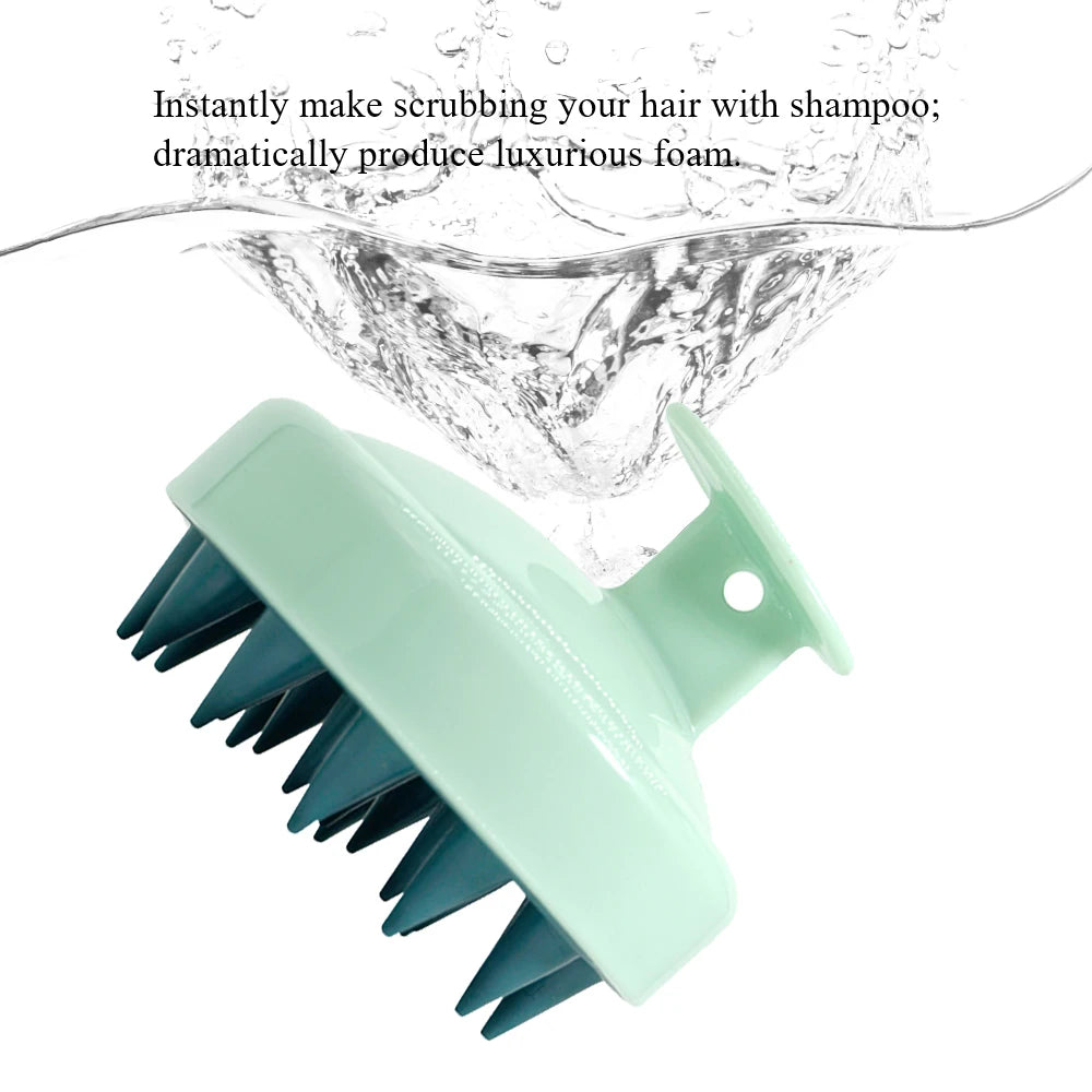 Silicone Scalp Massage Shampoo Brush – Hair & Body Scrubber Scalp Massage Brush PRIMED