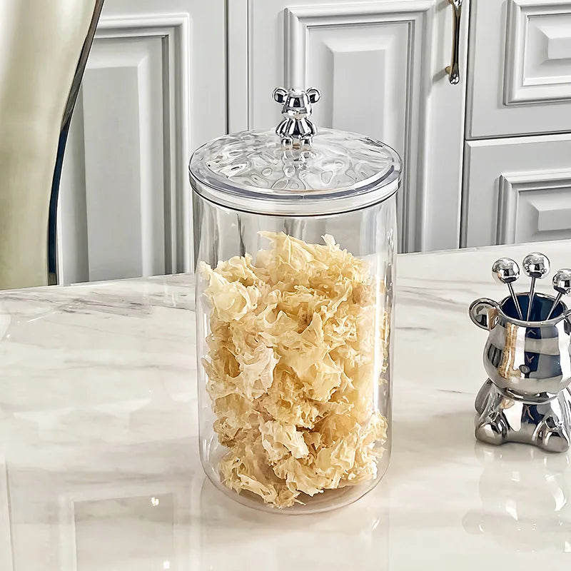 Transparent Airtight Food Storage Jars with Lids | Kitchen Canisters