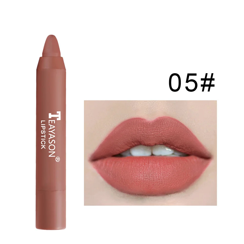 TEAYASON Nude Matte Lipstick Pen & Lip Liner – Waterproof Matte Lip Liner PRIMED 05