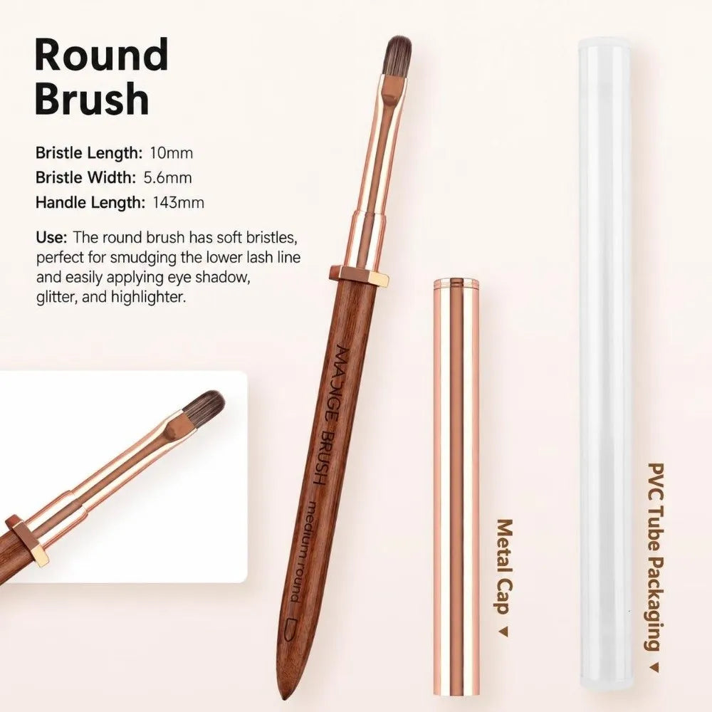 Sandalwood Handle Nail Art Detail Brush – Portable Nail Pen