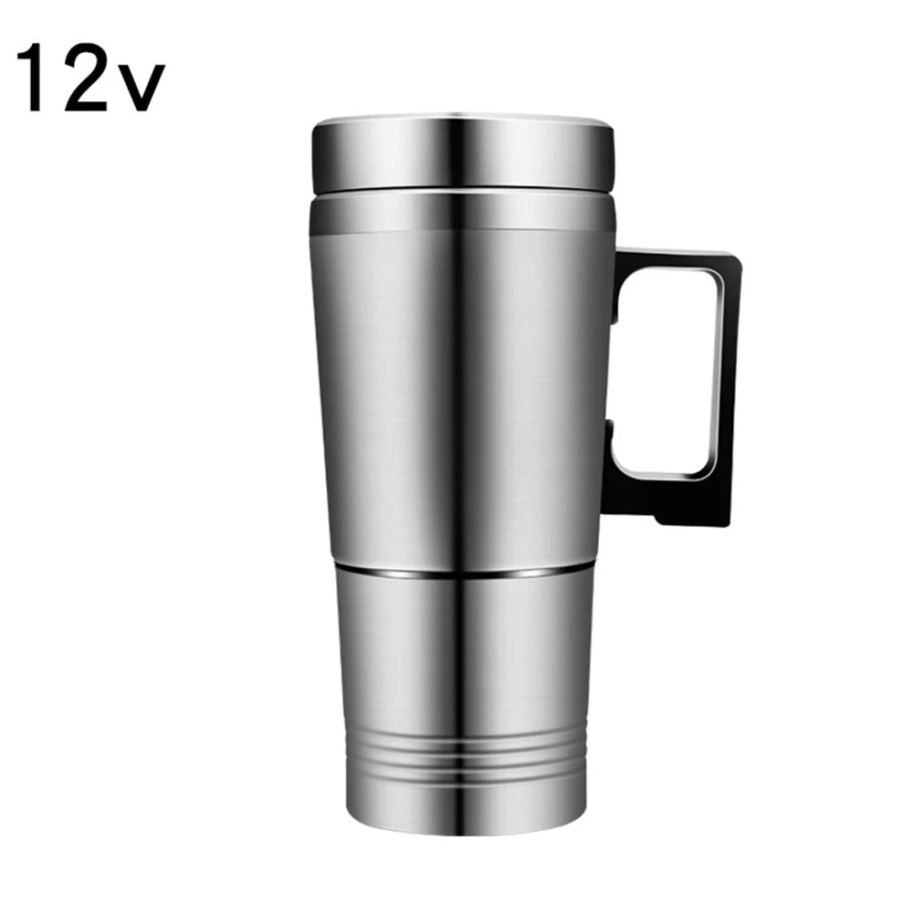 Electric Car Kettle 12V/24V Stainless Steel Travel Mug 300ml Car Travel Kettle PRIMED 12V