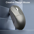 Mini Wireless Mouse 2.4GHz 1600DPI Ergonomic USB Receiver Wireless Mouse PRIMED black