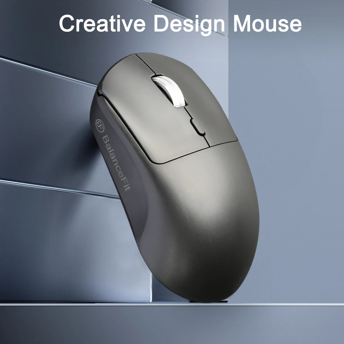 Mini Wireless Mouse 2.4GHz 1600DPI Ergonomic USB Receiver Wireless Mouse PRIMED black