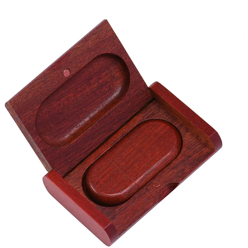 Wooden USB Flash Drive 4–64GB | Free Custom Logo | Gift Box