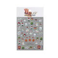 5D Christmas Tree Nail Art Stickers – Bows & Snowflake Decals Nail Art Stickers PRIMED A9