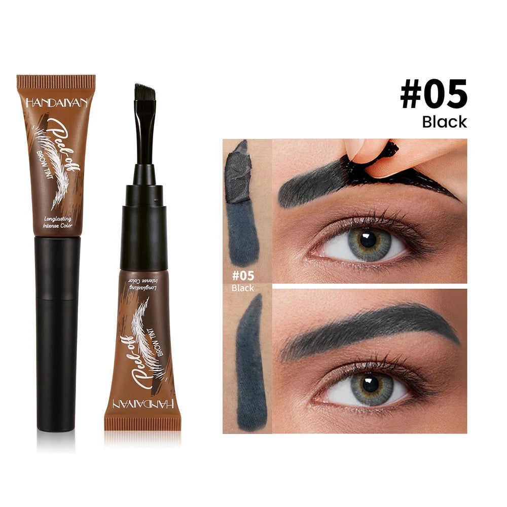 Semi-Permanent Peel-Off Eyebrow Tint | Waterproof Brow Tint Eyebrow Tint PRIMED 05 Black