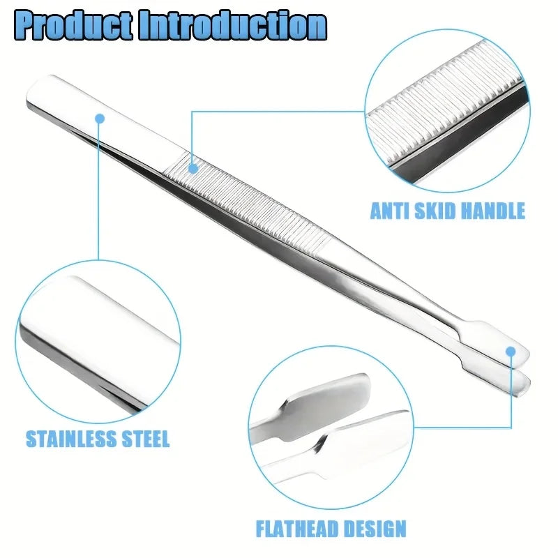 Stamp Tweezers Flat Wide Tip – Philately, Coins & Photos Tool