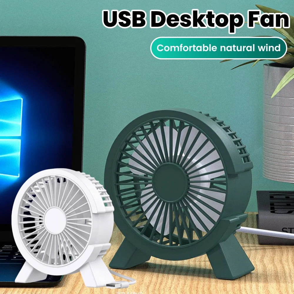 USB Mini Portable Desktop Fan – USB & Power Bank Compatible USB Desktop Fan PRIMED