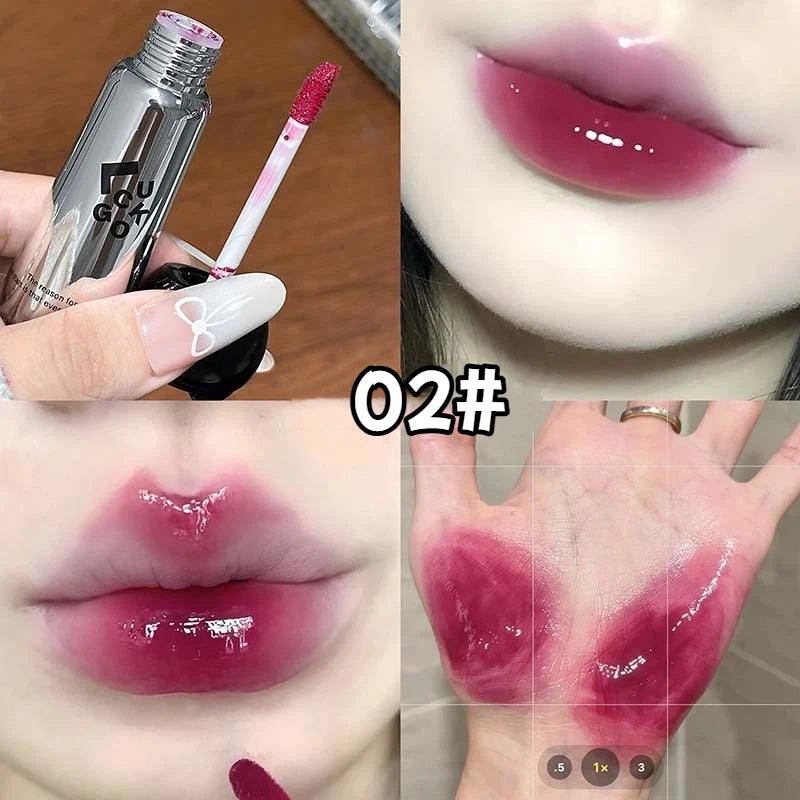 Watery Mirror Lip Gloss – Moisturizing Shiny Lip Glaze 6 Colors