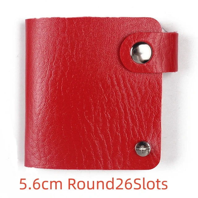 PU Nail Art Stamping Plates Storage Case 16/20/26 Slots