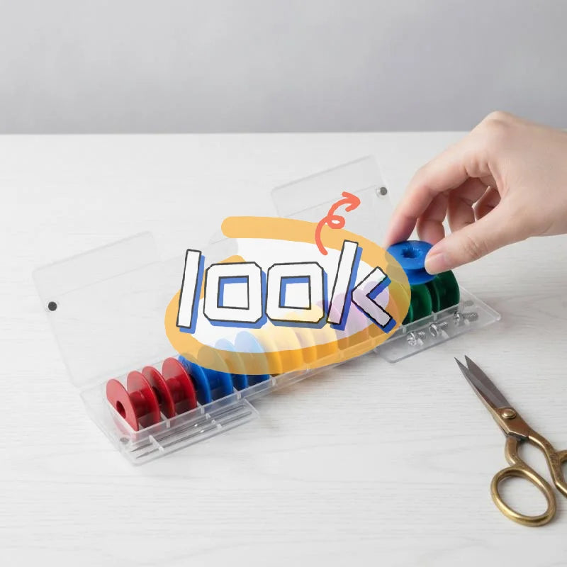 Magnetic Bobbin Storage Box for Lockstitch Sewing Machine