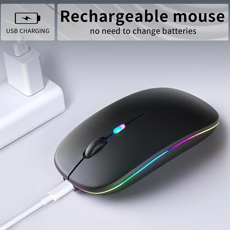 MissionFit Slim Wireless Mouse – Bluetooth & 2.4G Rechargeable Wireless Mouse PRIMED