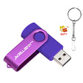 Custom Logo Metal USB Flash Drive Keychain 4GB–128GB USB Flash Drive PRIMED 128 GB PURPLE