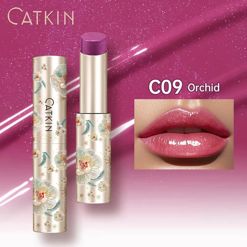 CATKIN Glossy Lip Balm – 12H Hydrating Tinted Lipstick Glossy Lip Balm PRIMED C09