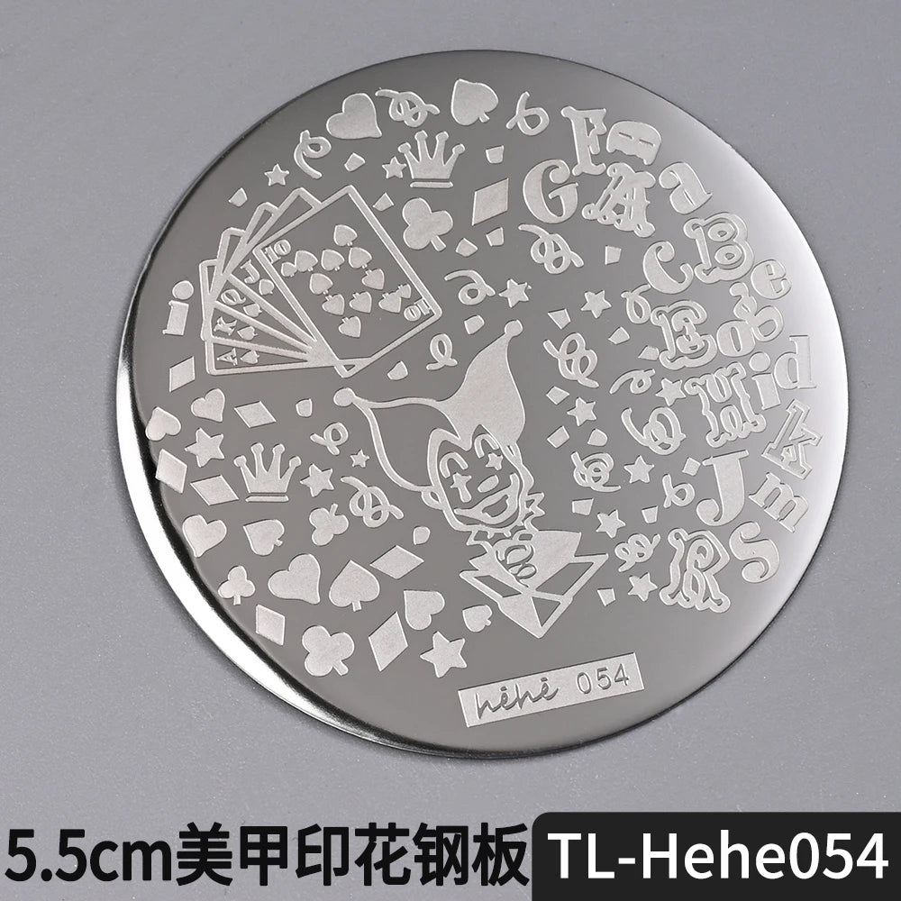 Nail Stamping Plate 5.5cm – Butterfly Flower Lace Stencil