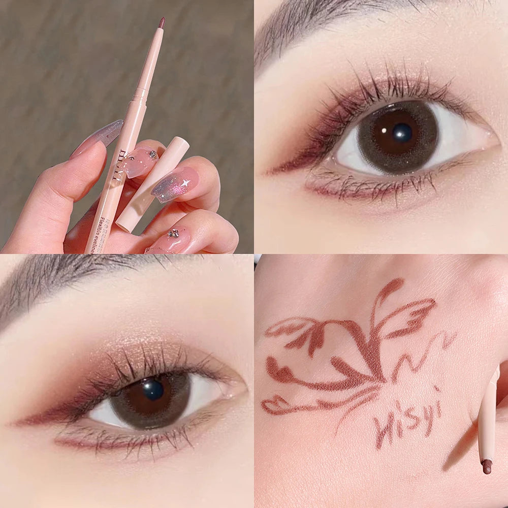 Waterproof Matte Gel Eyeliner Pencil – 5 Colors Long-Lasting