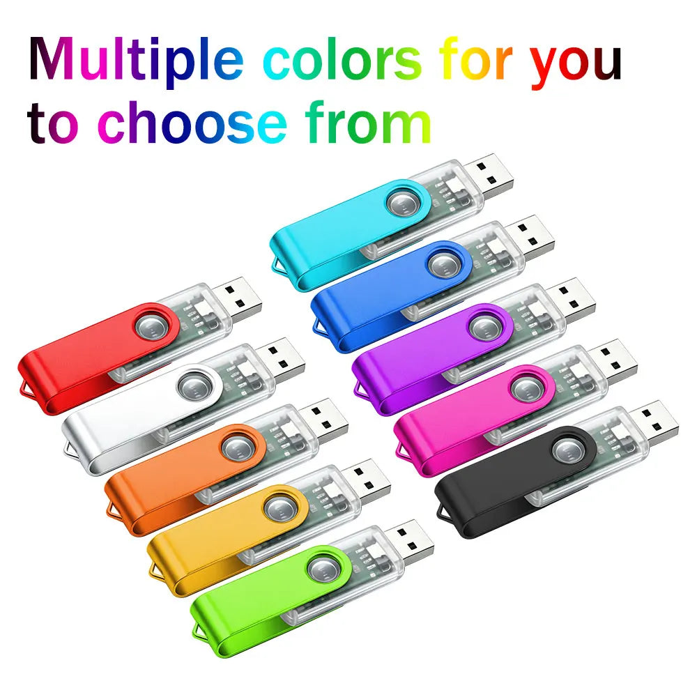 20-Pack Metal USB Flash Drives 4GB–128GB | Custom Logo USB Flash Drive PRIMED
