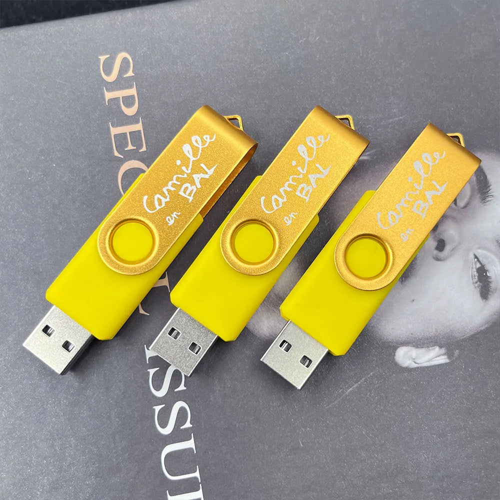50-Pack Metal USB 3.0 Flash Drives 4GB–128GB Rotatable Mini USB Flash Drive PRIMED