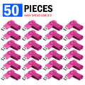 50-Pack Custom Logo USB 2.0 Flash Drives 4GB–64GB | Metal USB Flash Drive PRIMED 128 GB Rose X50pcs