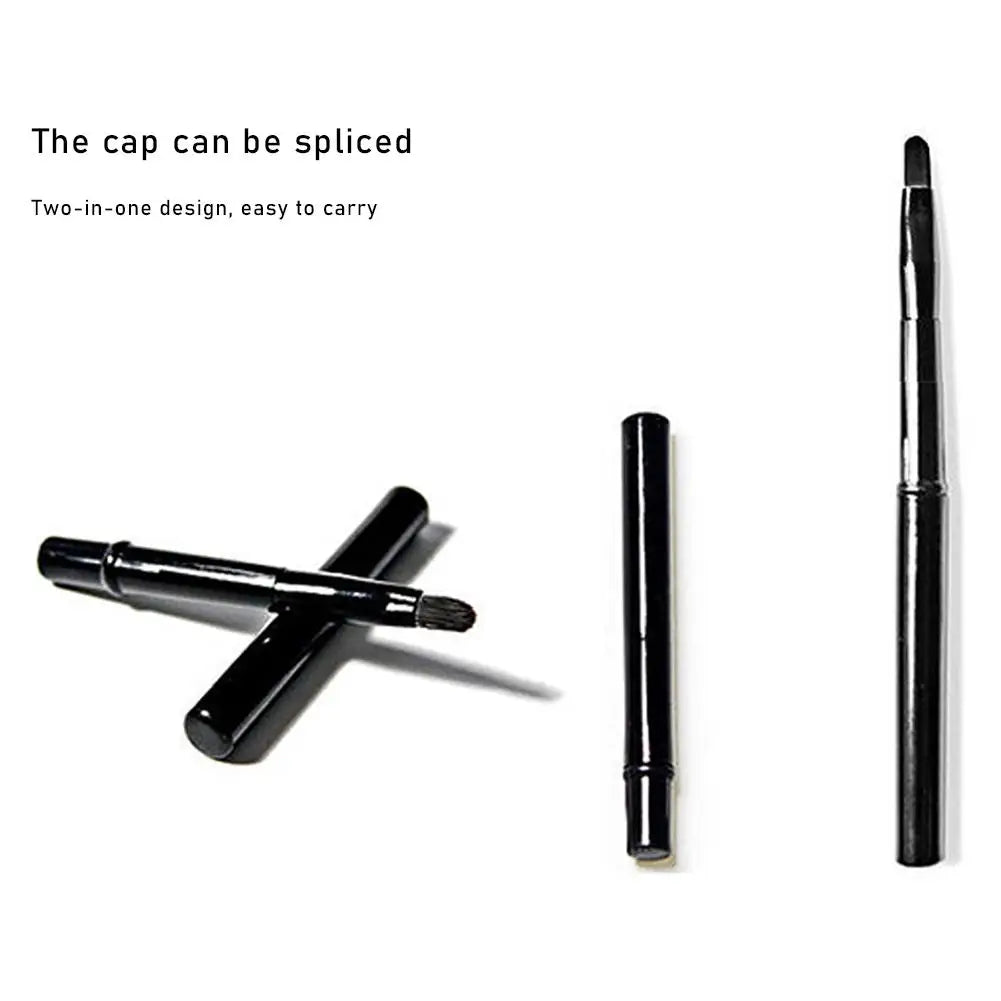 Portable Lip Brush with Cover – Lipstick Blending Tool