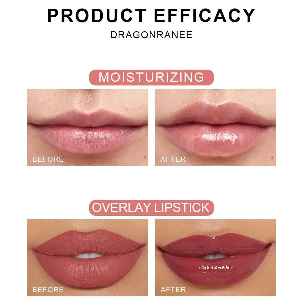 Strawberry Lip Gloss Set 6 Pcs – Hydrating Roll-On Lip Oil