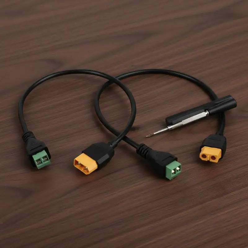 XT60 Solderless 2-Pin Screw Terminal Adapter for UAV & Solar