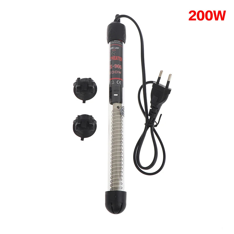 Submersible Glass Aquarium Heater Rod 25–300W | EU Plug Aquarium Heater Rod PRIMED EU 200W