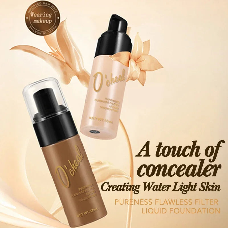 OCHEAL Full Coverage Liquid Foundation Concealer BB Cream Liquid Foundation BB Cream PRIMED