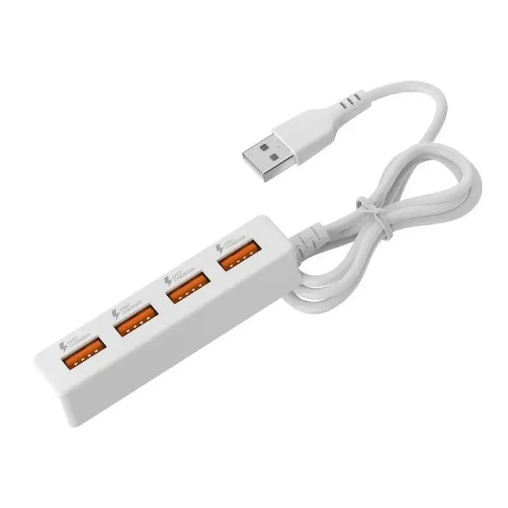 USB 2.0 4-Port Hub Power Strip Charger with Extension Cable USB Hub PRIMED 1.2m