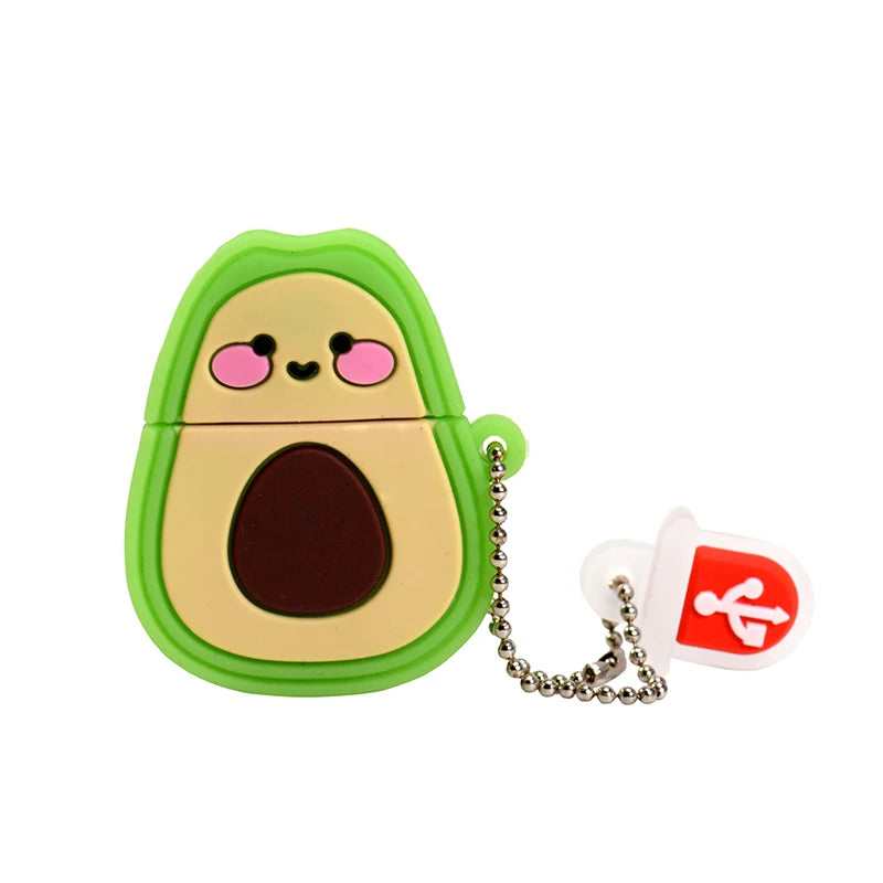 JASTER Cute Cartoon USB Flash Drive 4GB–64GB | Tiger Avocado USB Flash Drive PRIMED 32 GB Pink CN