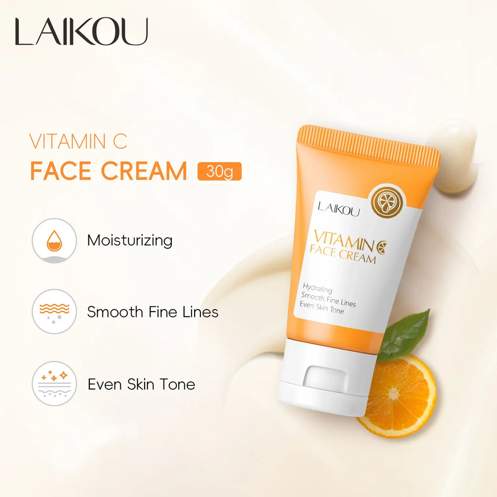 LAIKOU Vitamin C Face Cream – Brightening & Hydrating 30g Vitamin C Face Cream PRIMED