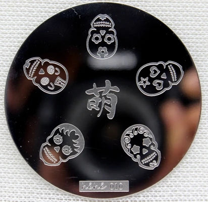 MAFANAILS Cute Cat Paw Nail Art Stamping Plate 5.5cm | 108 Designs Nail Stamping Plate PRIMED 10